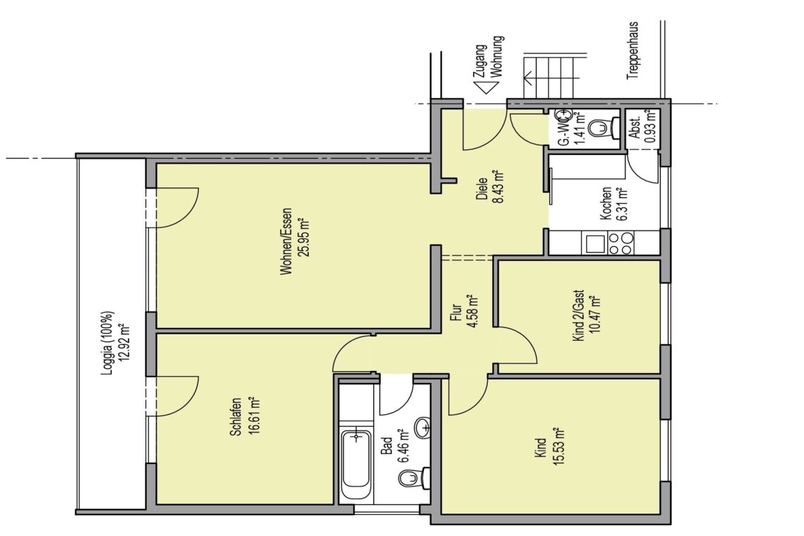 See­heim — 4‑Zimmer ETW in ruhi­ger Lage